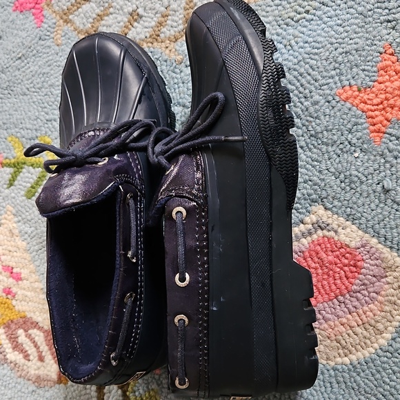 Speery Top Sider Bavy Blue Duck Boots - Picture 4 of 6